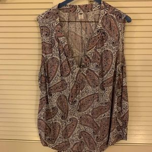Paisley Print Old Navy Sleeveless Top